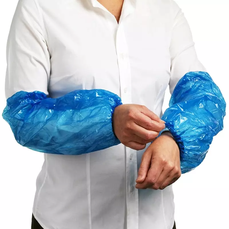Surmanchon jetable Hycare en polyéthylène 40 µm, 40 x 20 cm, bleu